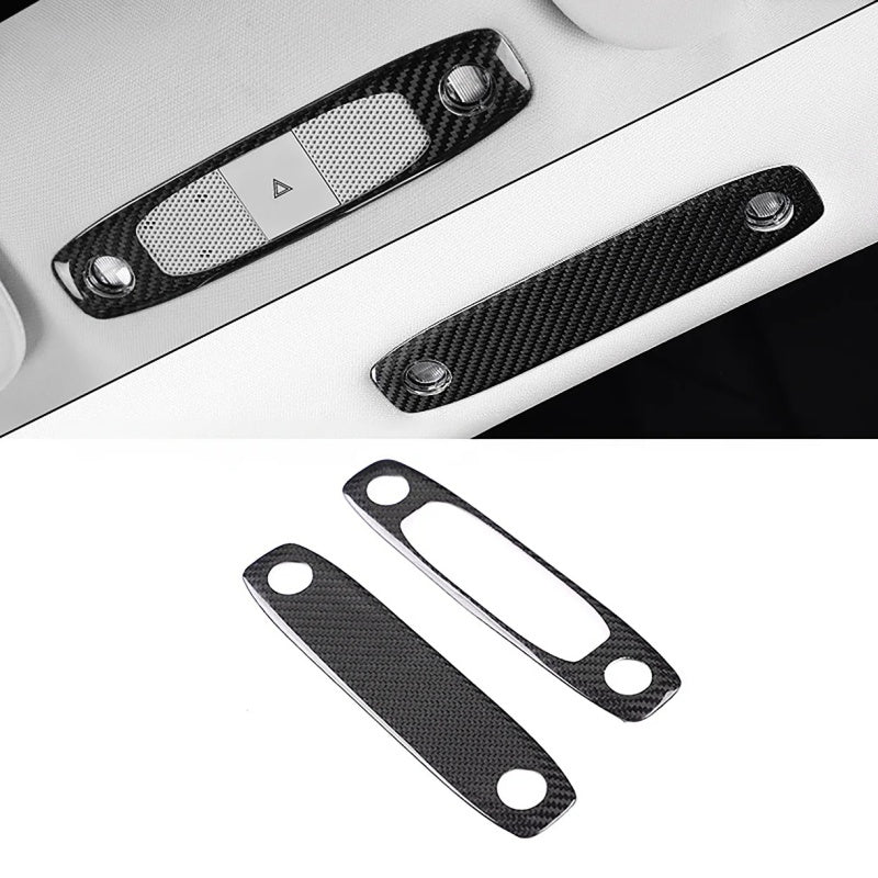 Carbon Fiber Reading Light Cover Trim for Tesla Model 3/Y Main image