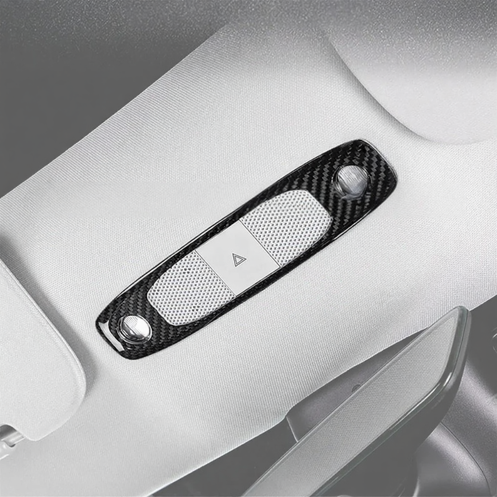 Carbon Fiber Reading Light Cover Trim for Tesla Model 3/Y