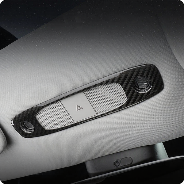 Carbon Fiber Reading Light Cover Trim for Tesla Model 3/Y