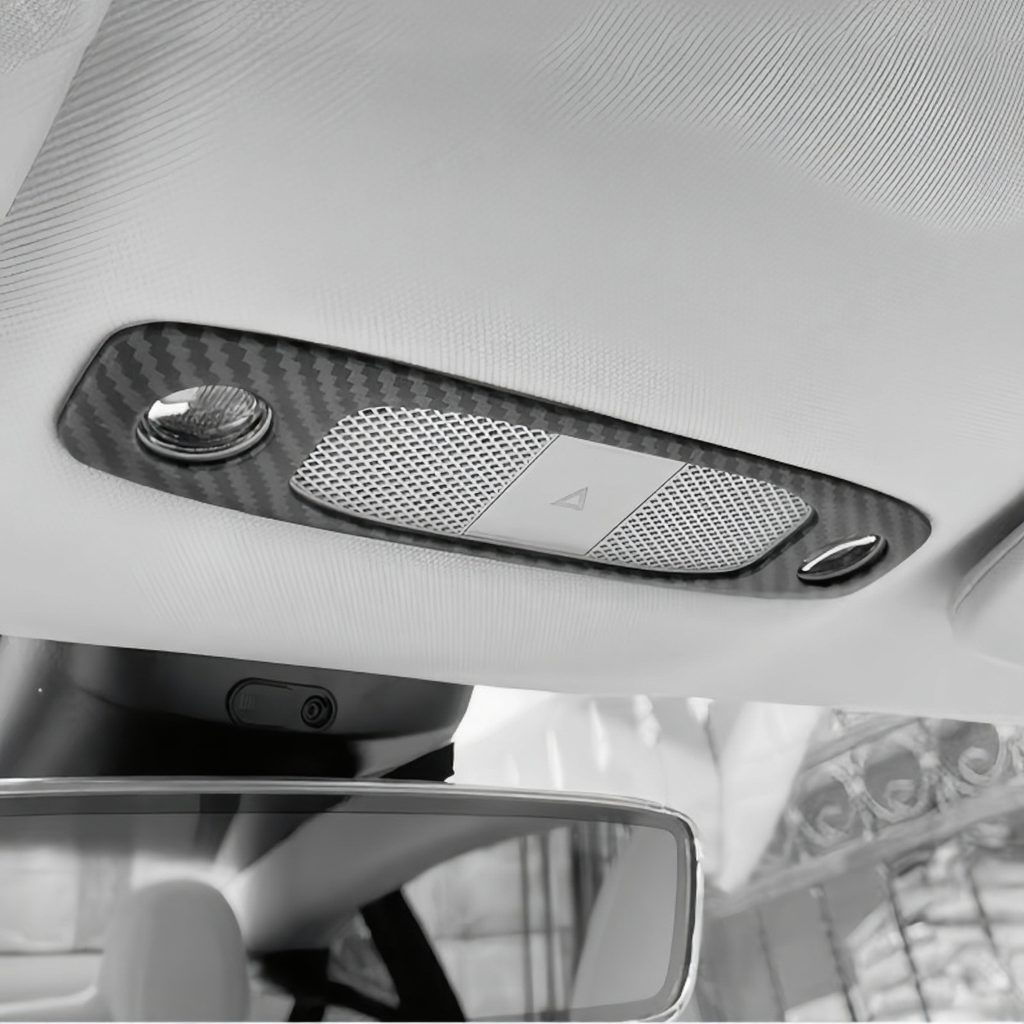 Carbon Fiber Reading Light Cover Trim for Tesla Model 3/Y