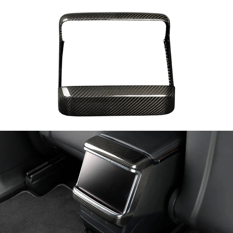 Carbon Fiber Rear Display Trim Cover for Tesla Model S /X Main image