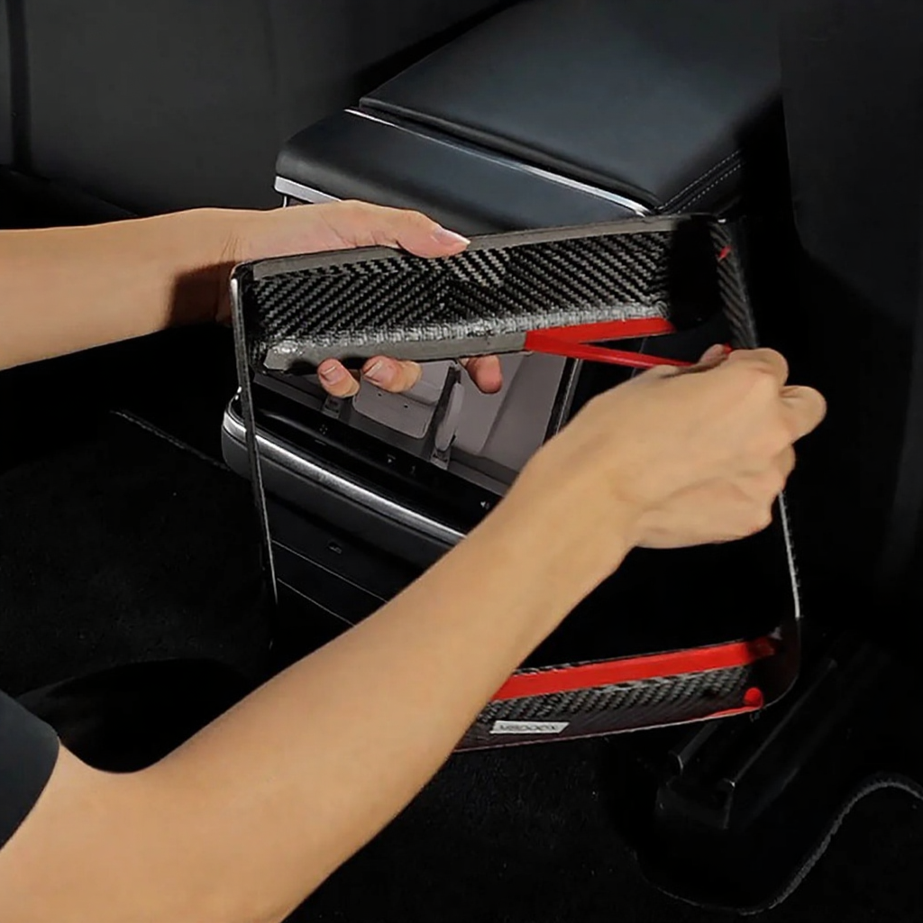 Carbon Fiber Rear Display Trim Cover for Tesla Model S /X