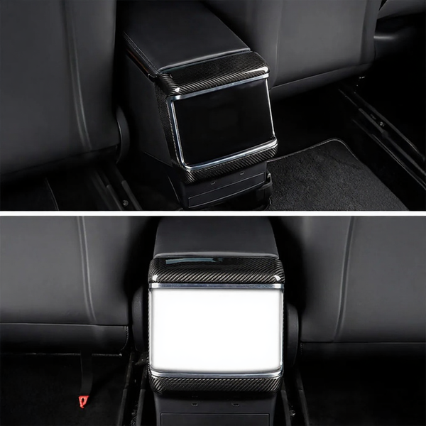Carbon Fiber Rear Display Trim Cover for Tesla Model S /X