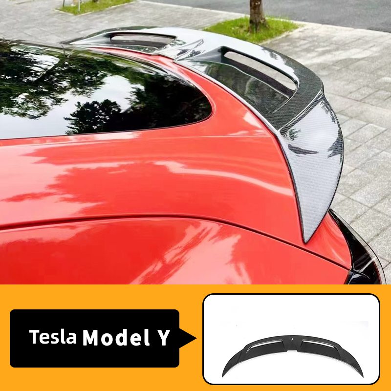 Carbon Fiber Rear Spoiler for Tesla Model 3/Y - Real Carbon Fiber
