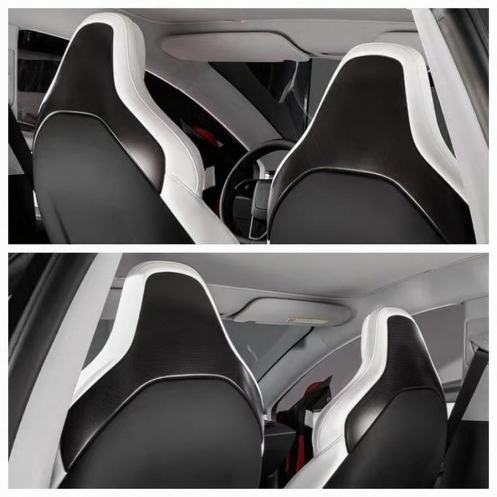 Carbon Fiber Seat Back Protectors for Tesla Model 3 Highland 2024+
