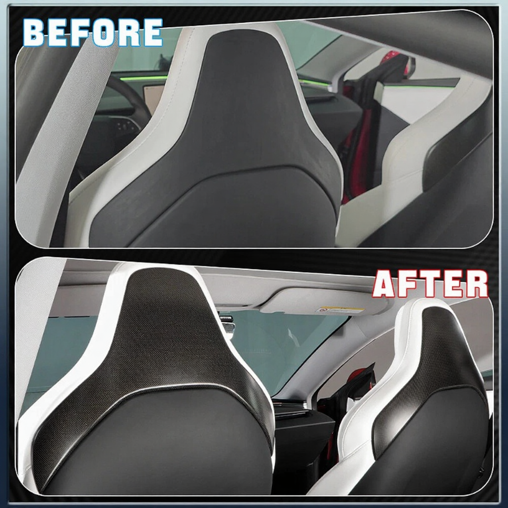 Carbon Fiber Seat Back Protectors for Tesla Model 3 Highland 2024+