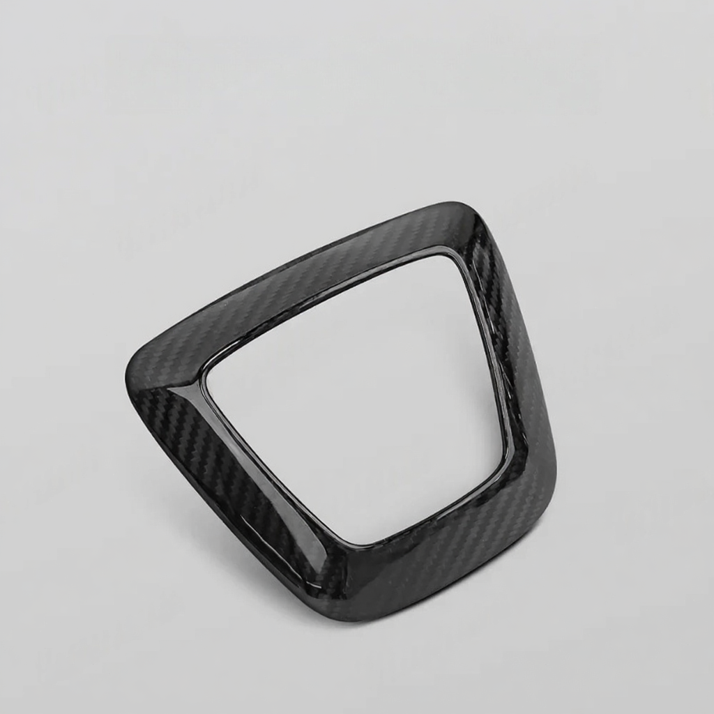 Carbon Fiber Steering Wheel Airbag Decoration Cover for Tesla Model 3 Highland/Model Y Juniper