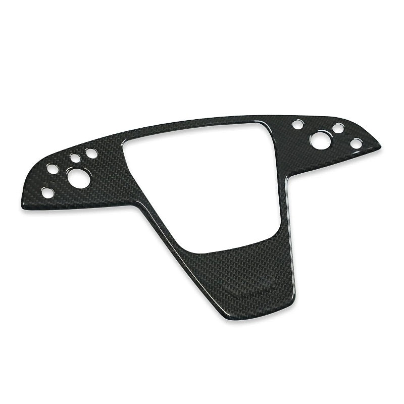 Carbon Fiber Steering Wheel Panel Cover for Model S/X 2021+