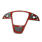 Carbon Fiber Steering Wheel Panel Cover for Model S/X 2021+
