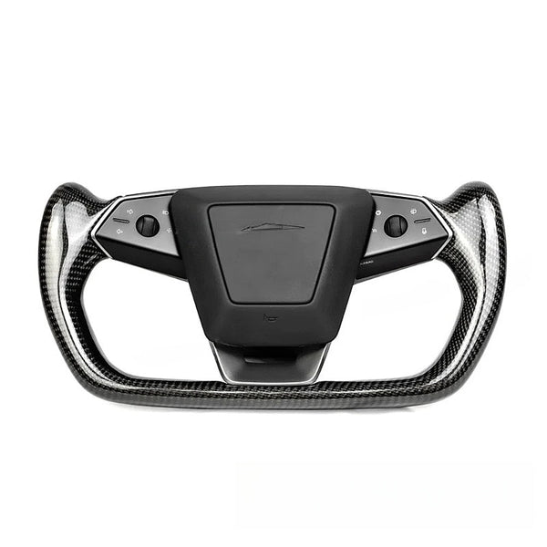 Carbon Fiber Yoke Steering Wheel for Tesla Cybertruck