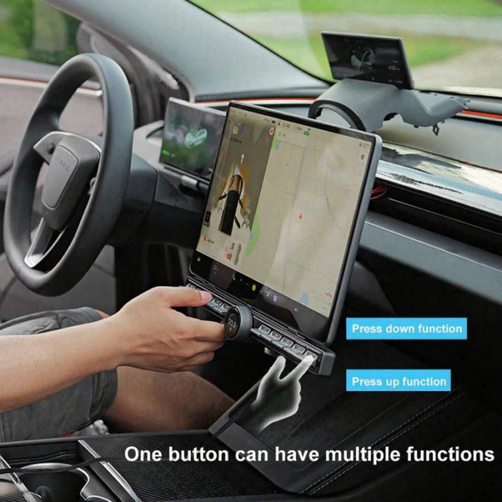 Center Console Physical Control Button Multiple Functions for Tesla Model 3/Y/3Highland