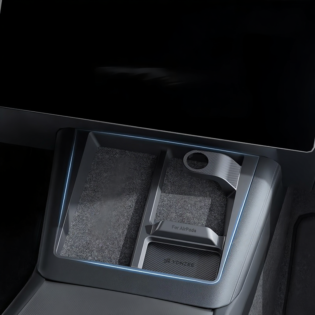 Center Console Wireless Charging Anti-Slip Organizer for Tesla Model 3 Highland/Model Y Juniper