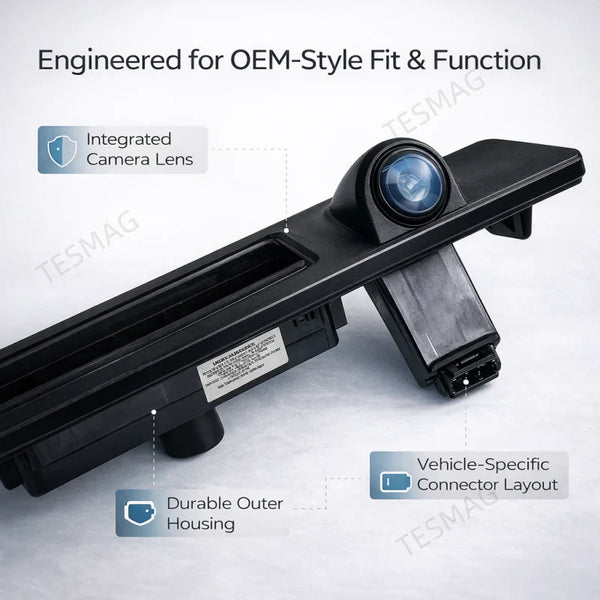 Rear Trunk Handle with Backup Camera for Tesla Model 3/Y (1095949‑00‑E)