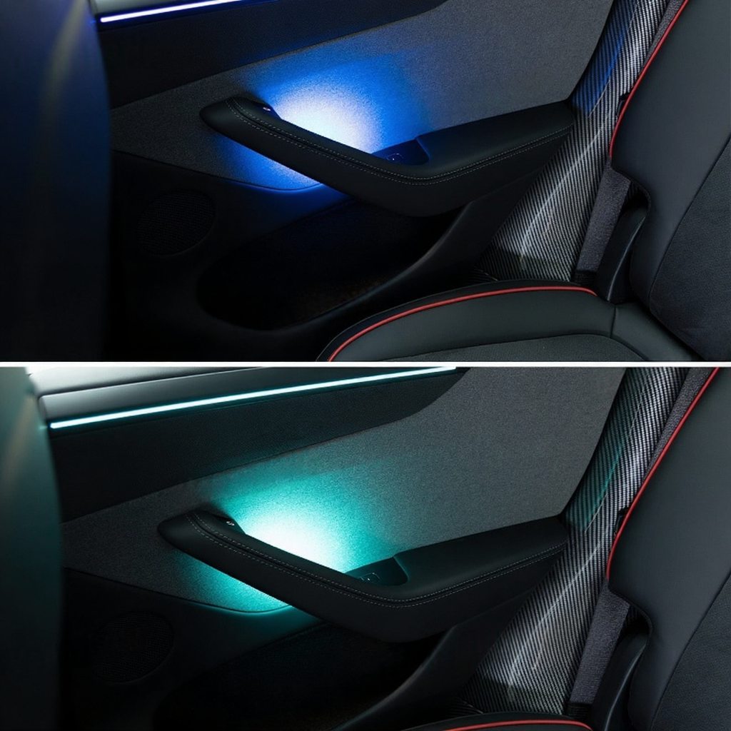Door Handle Bowl Ambient Lighting for Tesla Model 3 Highland/Model Y Juniper Secondary image