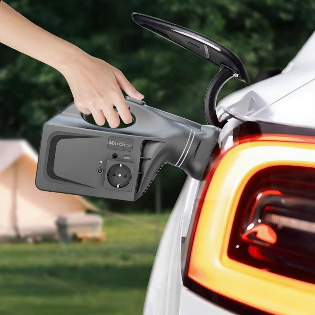 EV Discharger Machine for Tesla Model 3/Y/X/S Camping and Emergency Use