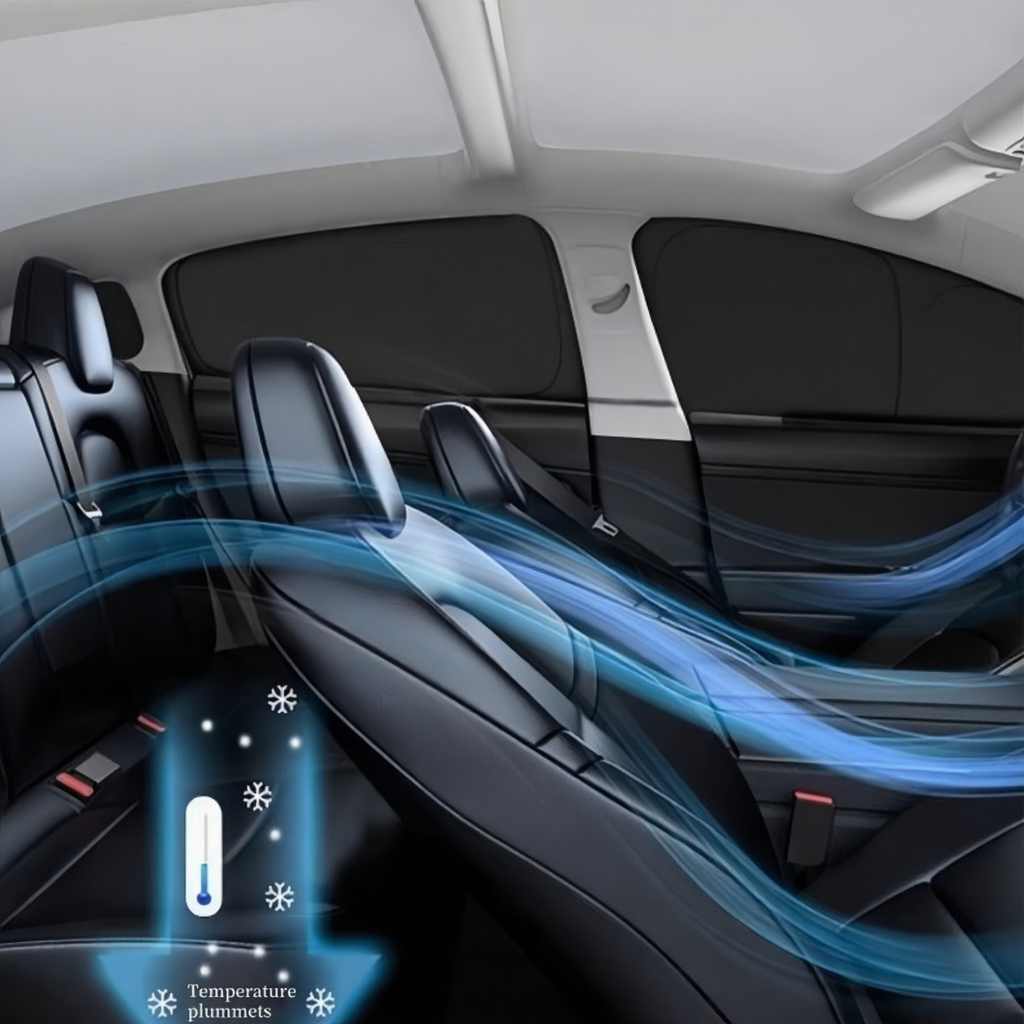 Tesla Cybertruck Fits Side Window Sunshade with Windshield Privacy Shade