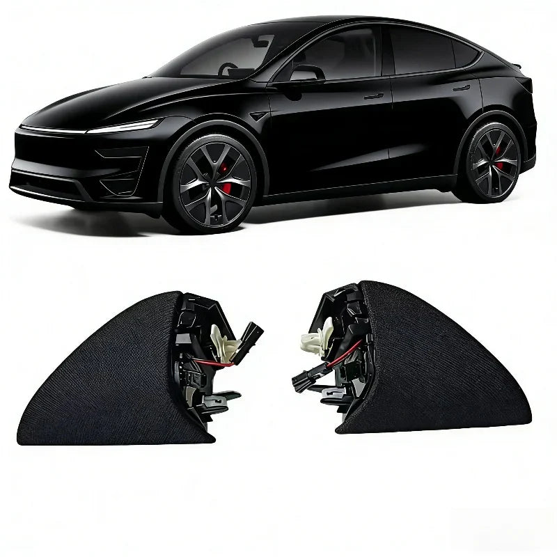 Front A-Pillar Triangle Speaker Tweeter Cover for Tesla Model Y Juniper 2025+