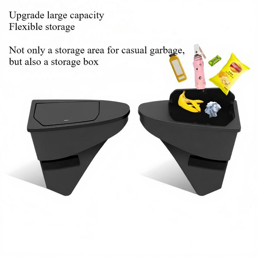 Front Door Trash Can Organizer for Tesla Model Y Juniper