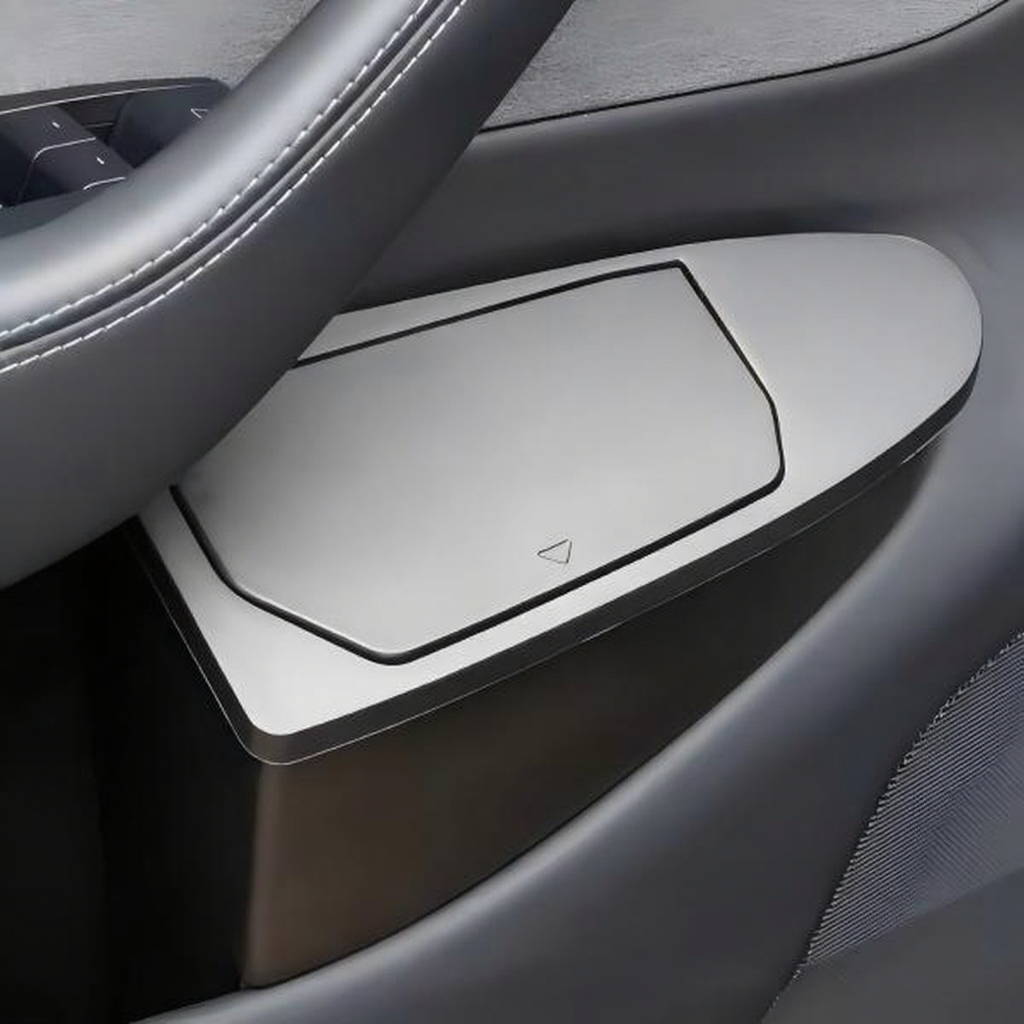 Front Door Trash Can Organizer for Tesla Model Y Juniper