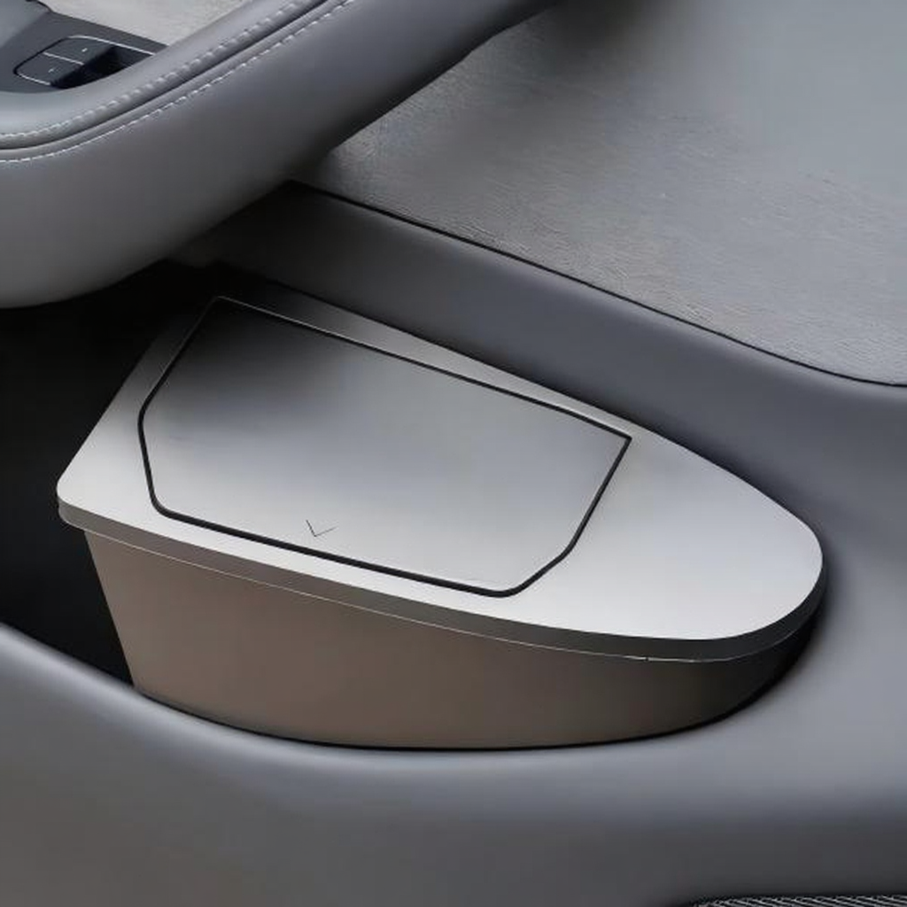 Front Door Trash Can Organizer for Tesla Model Y Juniper