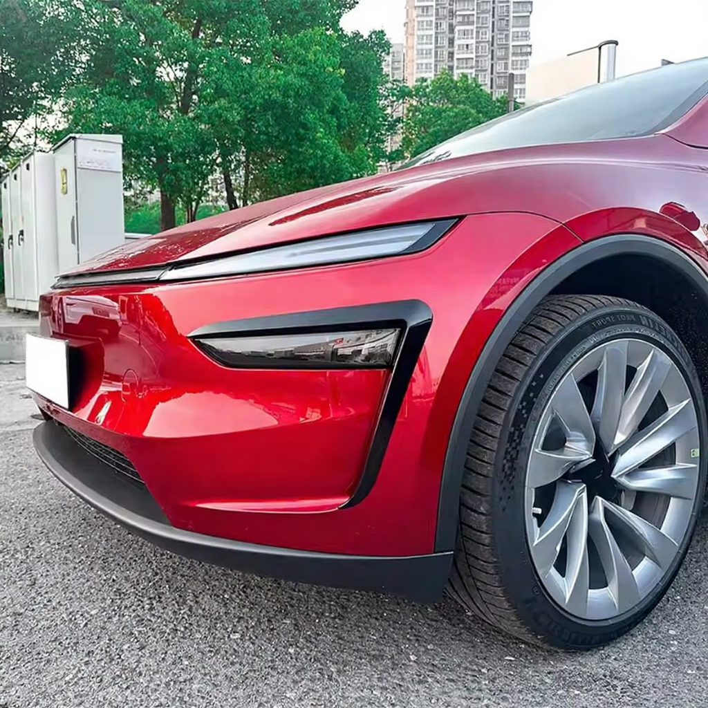 Front Fog Light Canard Covers for Tesla Model Y Juniper 2025+