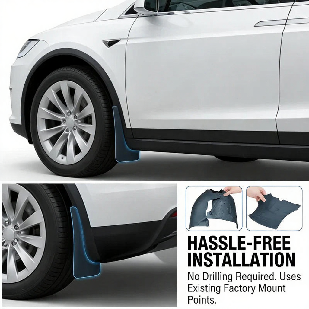 Front Inner Fender Liner for Tesla Model X 2017-2020 (1034250-00-H 1034249-00-H)