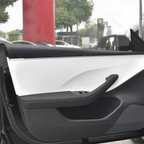 Front Rear Carbon Fiber Upper Door Panel Covers for Tesla Model 3 Highland 2024+