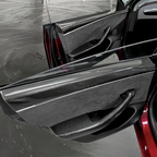 Front Rear Carbon Fiber Upper Door Panel Covers for Tesla Model 3 Highland 2024+