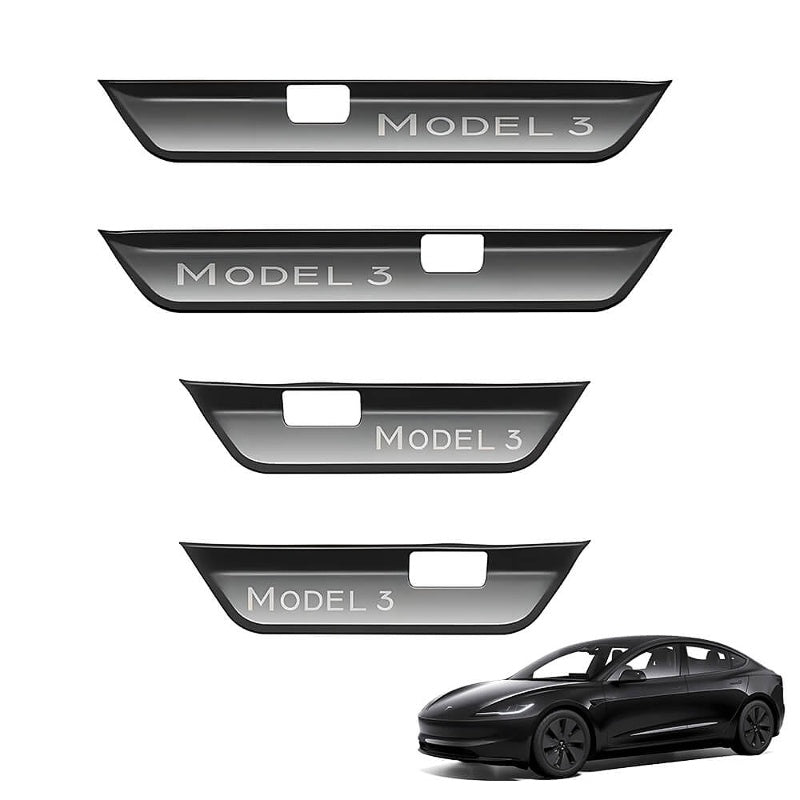 Front Rear Door Sill Protector for Tesla Model 3 Highland Main image