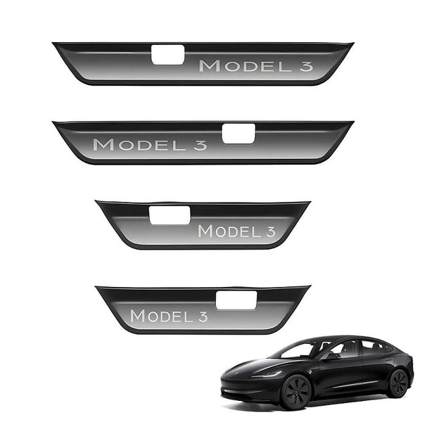 Front Rear Door Sill Protector for Tesla Model 3 Highland