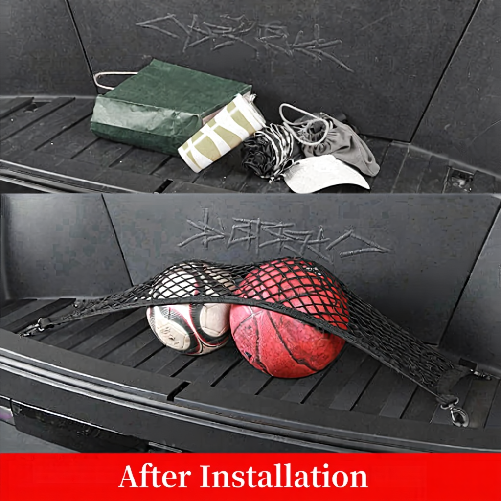 Front Trunk L-Track & Cargo Management Net for Cybertruck