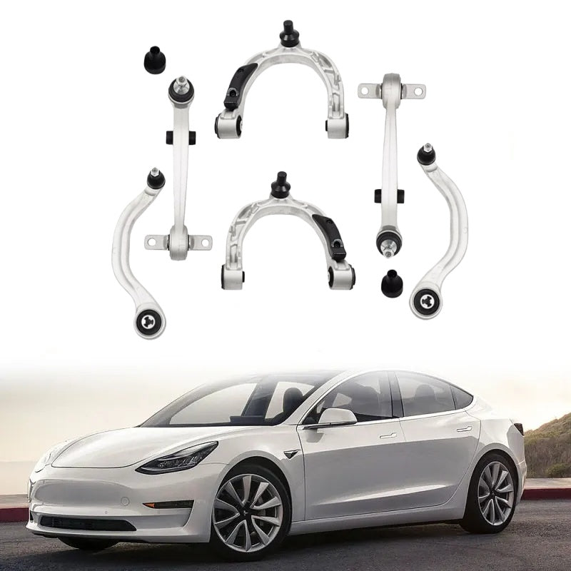 Front Upper Lower Control Arm 6-Piece Kit for Tesla Model 3 (104432100G 104434100D 104435400) Main image