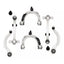 Front Upper Lower Control Arm 6-Piece Kit for Tesla Model 3 (104432100G 104434100D 104435400)