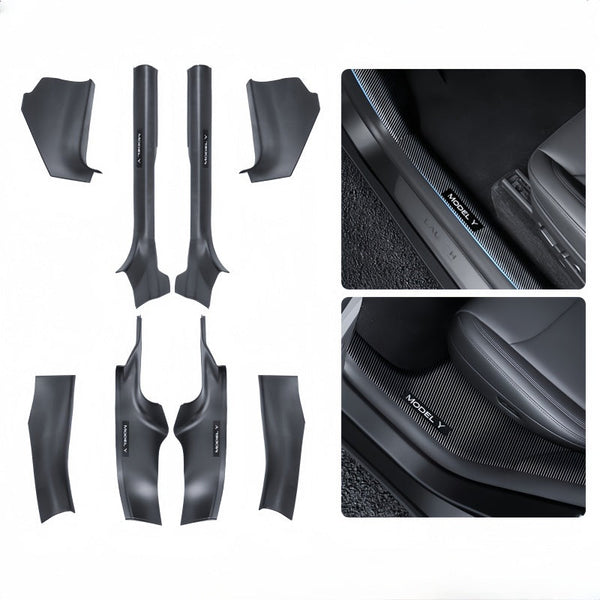 Front and Rear Door Sill Protector Set for Tesla Model Y Juniper (8 Pcs)