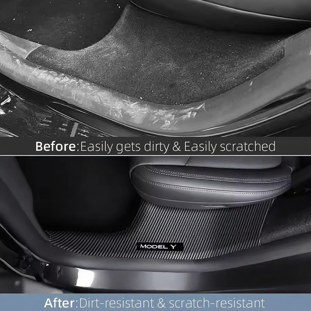 Front and Rear Door Sill Protector Set for Tesla Model Y Juniper (8 Pcs)