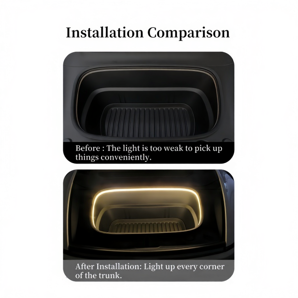 Front and Rear Trunk Ambient Light for Model 3 Highland/Model Y Juniper