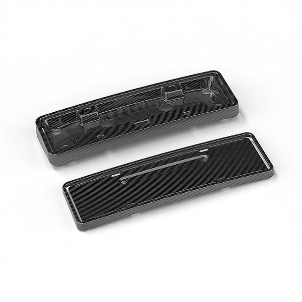 Front and rear license plate frames for Tesla Model Y