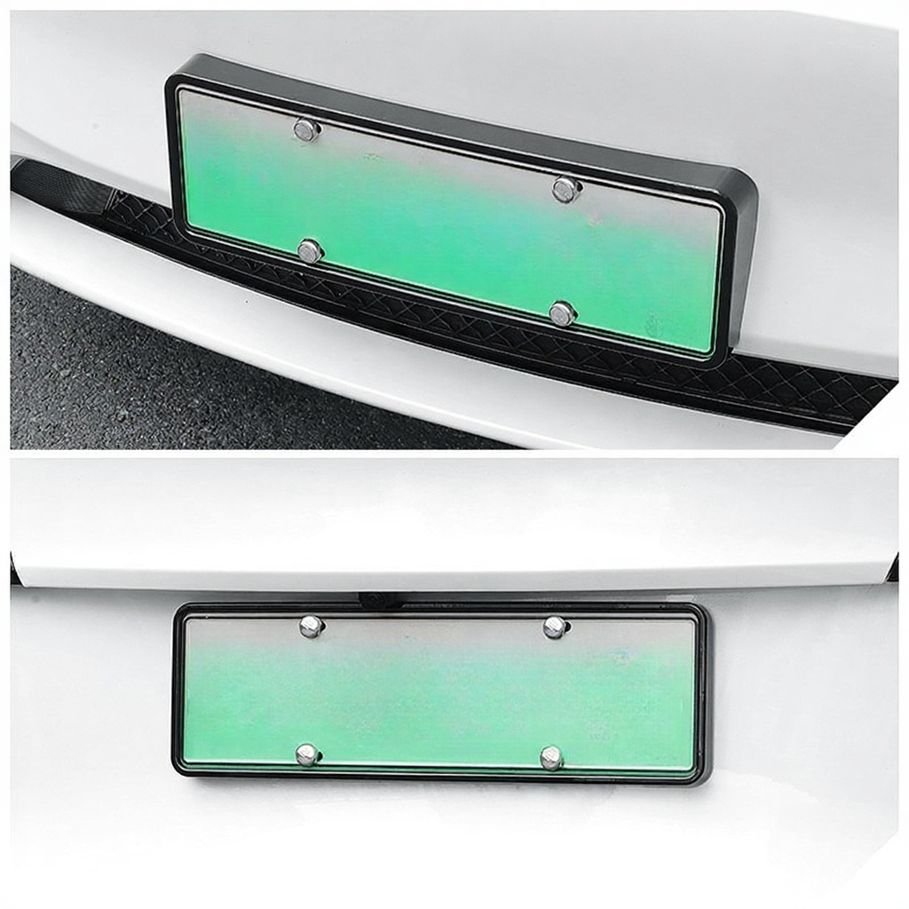 Front and rear license plate frames for Tesla Model Y