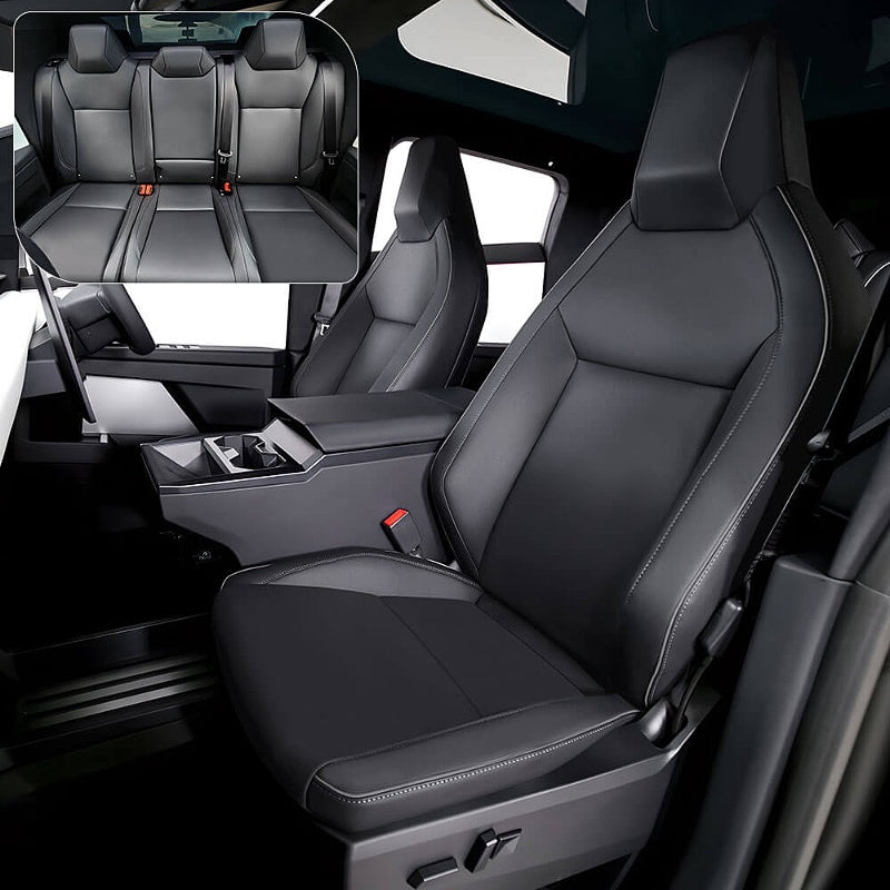 Full Wrap Leather Seat Covers for the Tesla Cybertruck