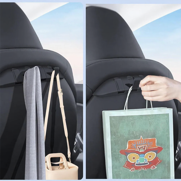 Hidden Foldable Seat Back Hook for Tesla Model 3/Y