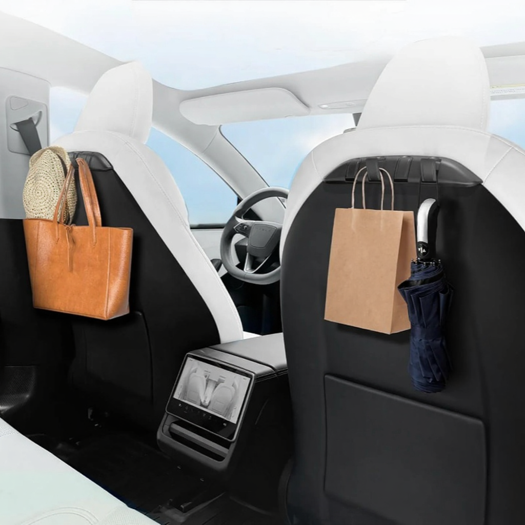 Hidden Foldable Seat Back Hook for Tesla Model 3/Y