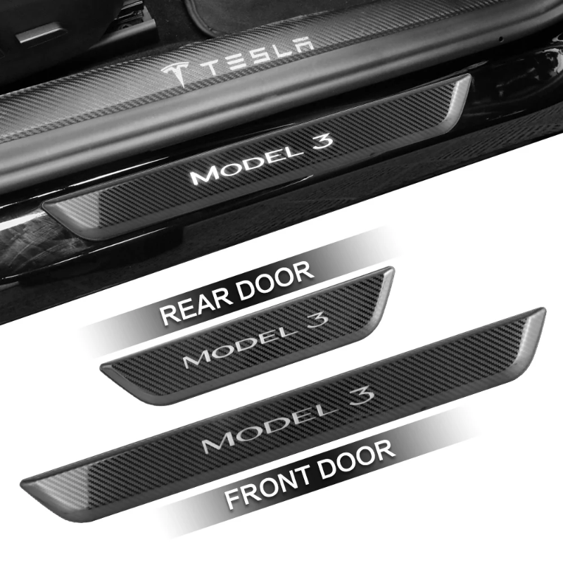 Tesla Model 3/Y LED illuminated Welcome Pedal Door Sill Protector
