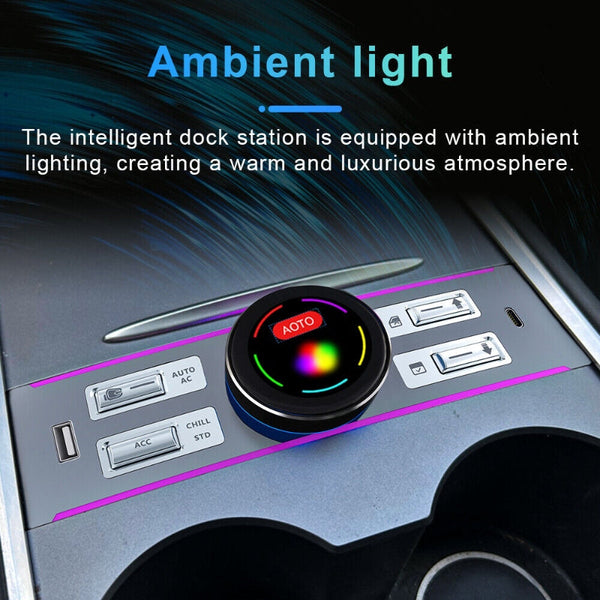 LCD Knob Docking Station for Tesla Model 3 Highland/Y
