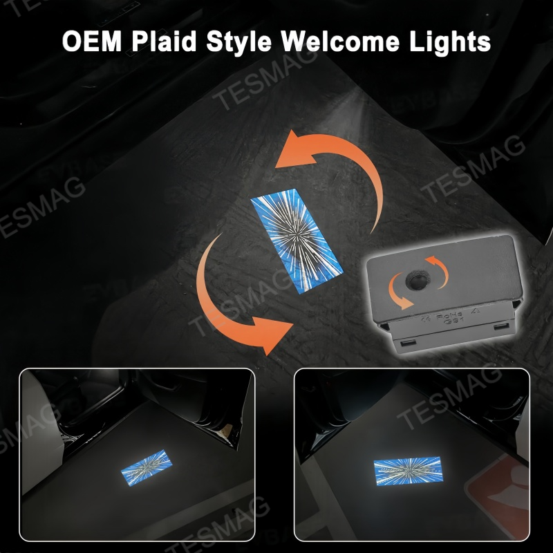 LED Door Projector Lights for Tesla Model 3/Y Main image