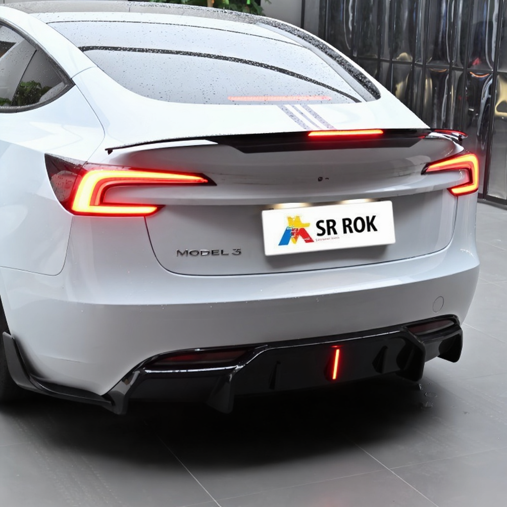 LED Illuminated Rear Spoiler Wing for Tesla Model 3/Y