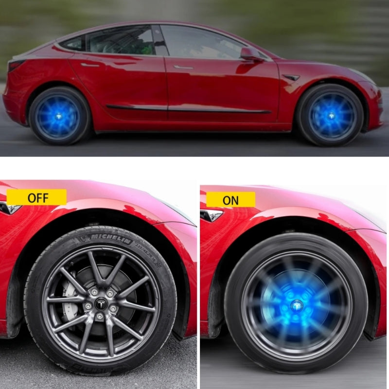 LED Wheel Hub Light Caps For Tesla Model S/3/X/Y（4pcs） Secondary image