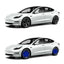LED Wheel Hub Light Caps For Tesla Model S/3/X/Y（4pcs）
