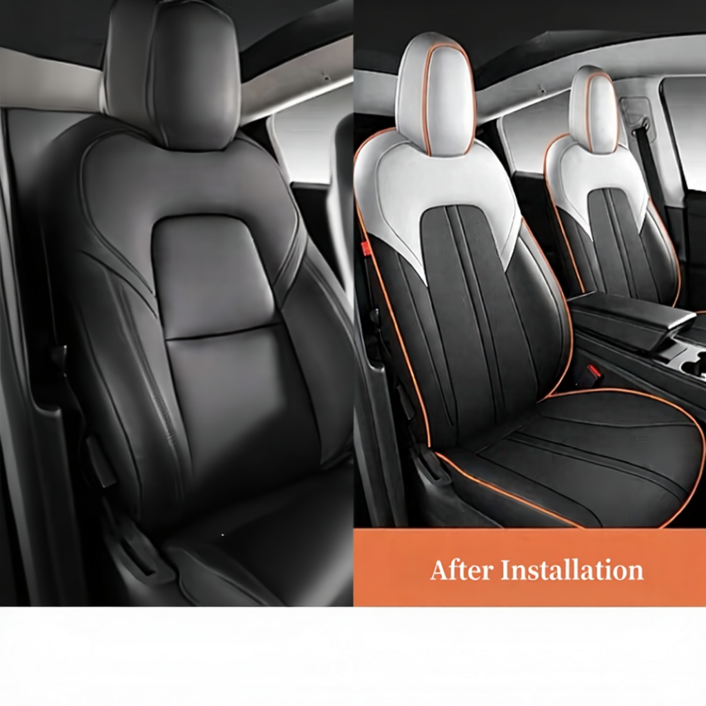Leather Seat Covers for Tesla Model Y