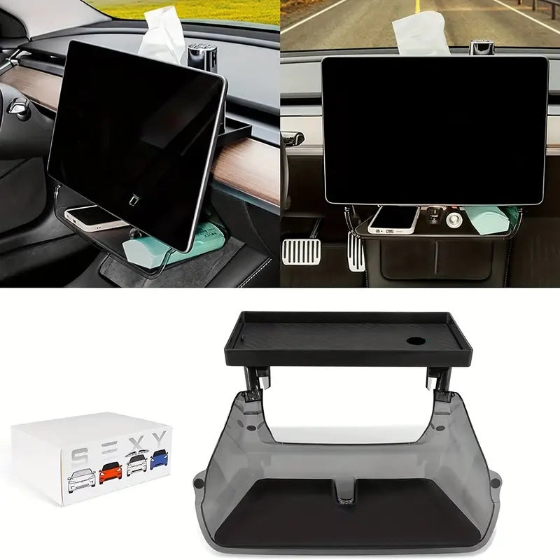 Magnetic Translucent Storage Box For Tesla Model 3/Y Main image