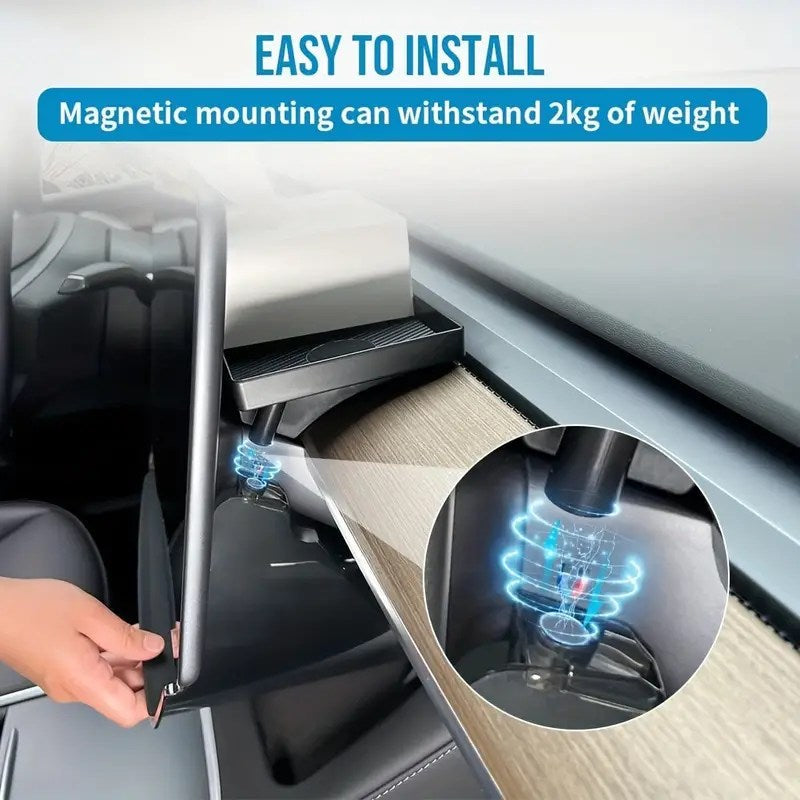Magnetic Translucent Storage Box For Tesla Model 3/Y Secondary image